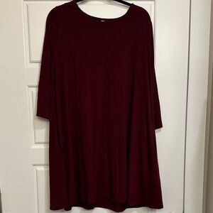 Zenana Outfitters Deep Burgundy Tunic Top